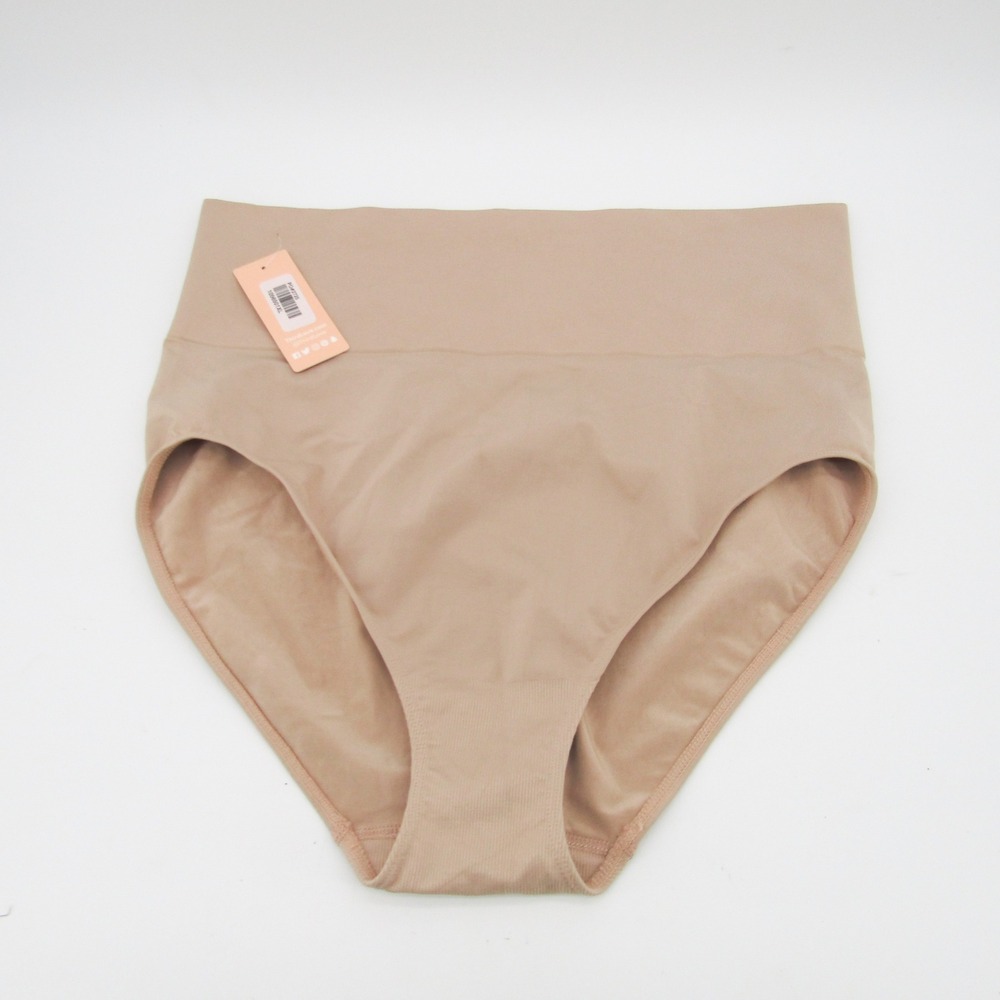 ThirdLove High Waisted Brief Panty Underwear Beige XL Seamless Comfort